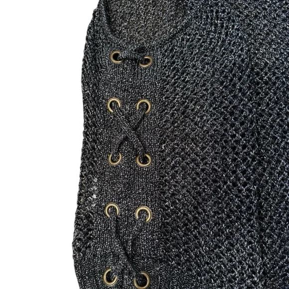 Guess Black Crochet Knit Tank Top - Picture 5 of 8